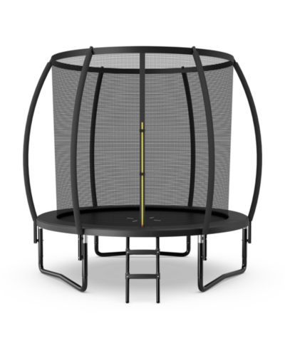 Gymax 12FT Recreational Trampoline w/ Ladder Enclosure Net Safety Pad Outdoor
