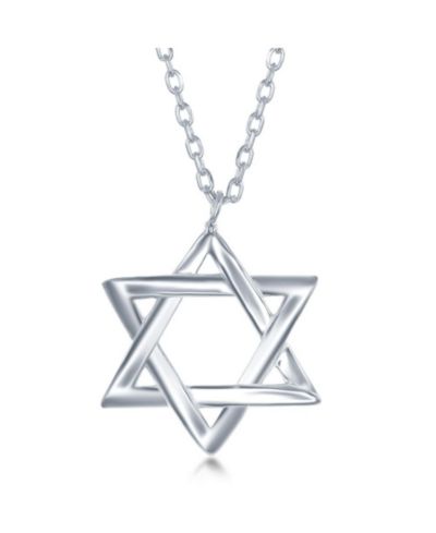 Simona Sterling Silver Star of David Necklace