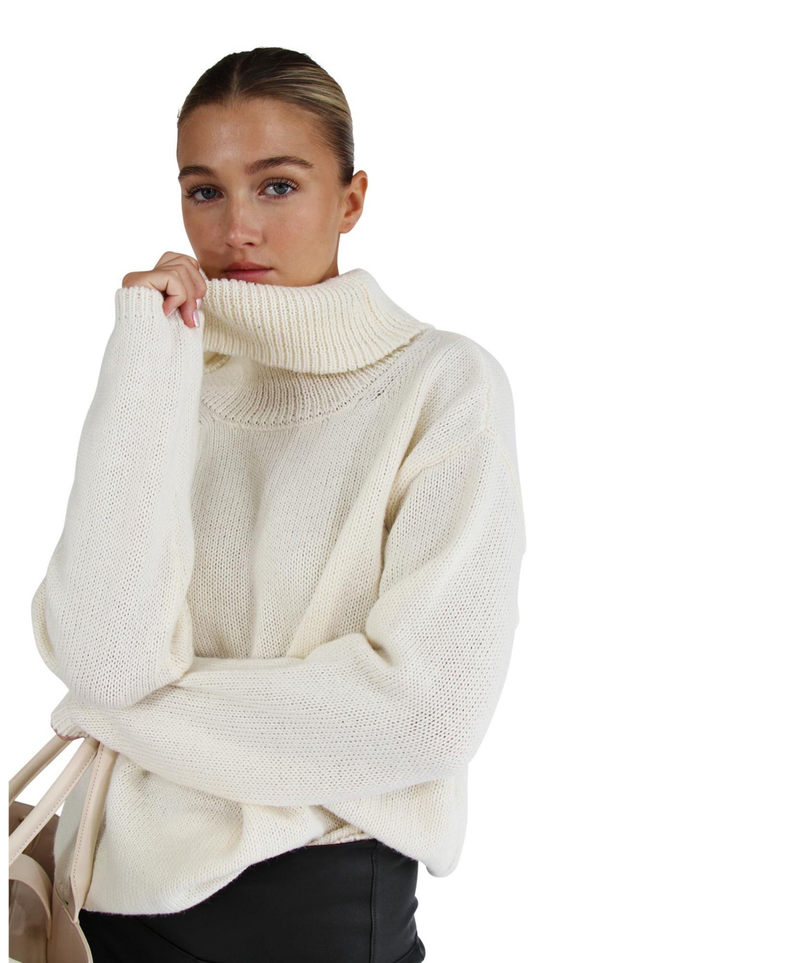 Belle & Bloom Women's Right Here Waiting Open Back Knit