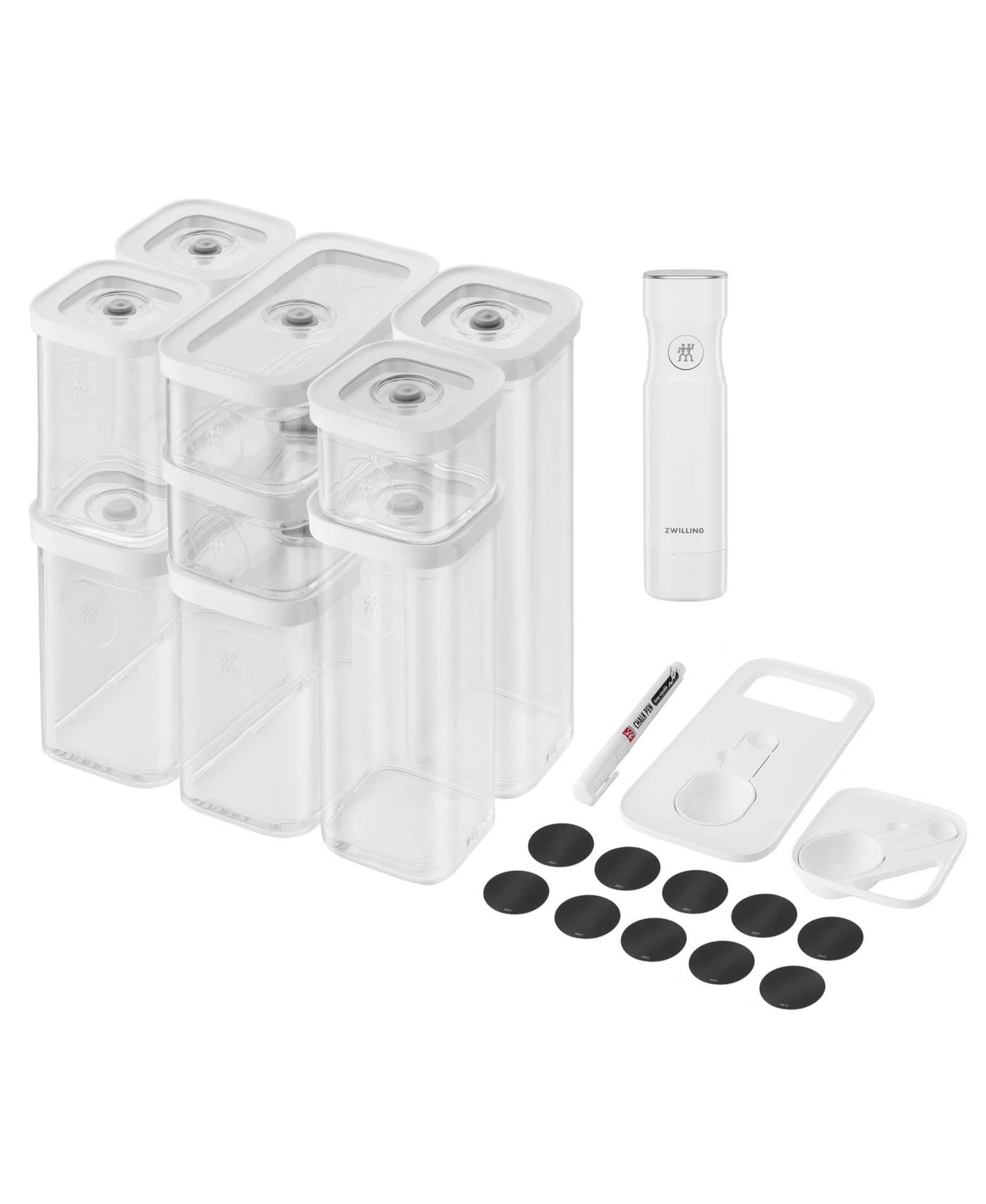 Zwilling Набор контейнеров для хранения еды CUBE из 12 предметов с вакуумным насосом