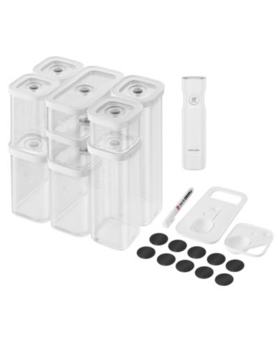 Zwilling CUBE 12-Piece Small and Medium Food Storage Set with Vacuum Pump