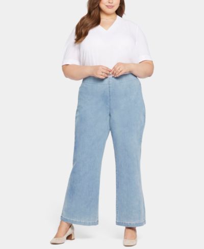 Джинсы NYDJ Plus Size Teresa с широкими брючинами