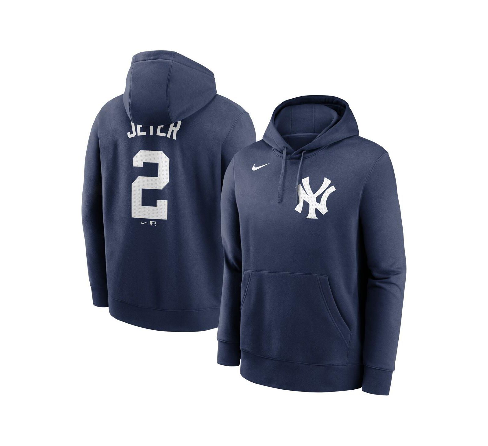 Nike Men's Derek Jeter Navy New York Yankees Player Name & Number Club Pullover Hoodie