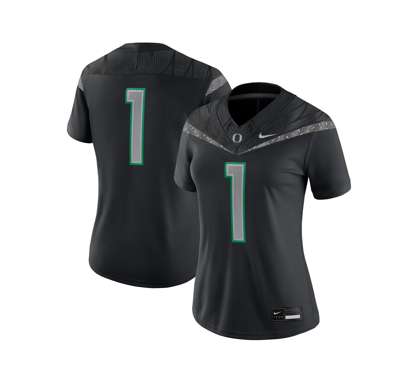 Nike Women's 1 Black Oregon Ducks Game Jersey