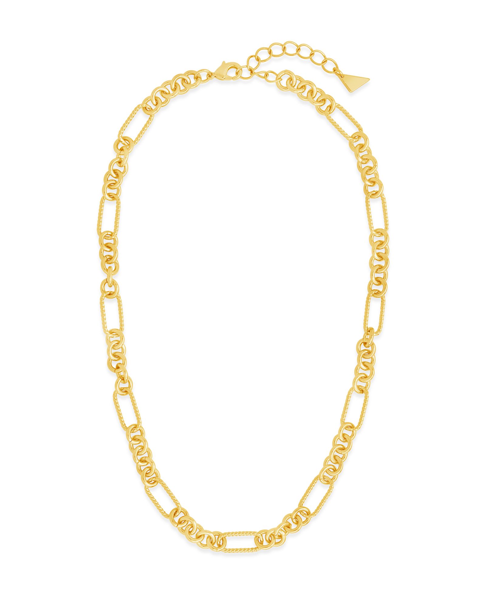 Sterling Forever ожерелье Mixed Chain Link Fianna из стерлингового серебра