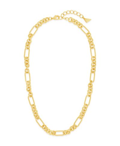 Sterling Forever ожерелье Mixed Chain Link Fianna из стерлингового серебра