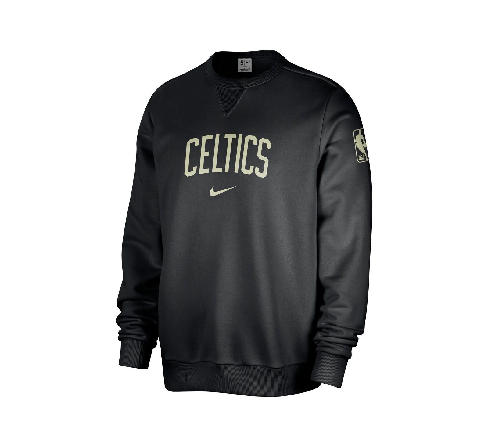 Nike Men's Black Boston Celtics Courtside Standard Issue Performance Pullover Sweatshirt