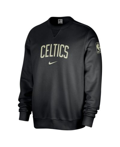 Nike Men's Black Boston Celtics Courtside Standard Issue Performance Pullover Sweatshirt