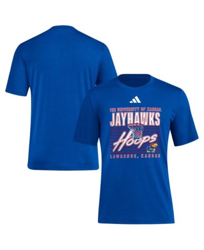 Мужская футболка adidas Kansas Jayhawks Locker Swish Tri-blend, Royal