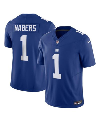 Nike Мужская джерси Malik Nabers Royal New York Giants Vapor F.U.S.E. Limited