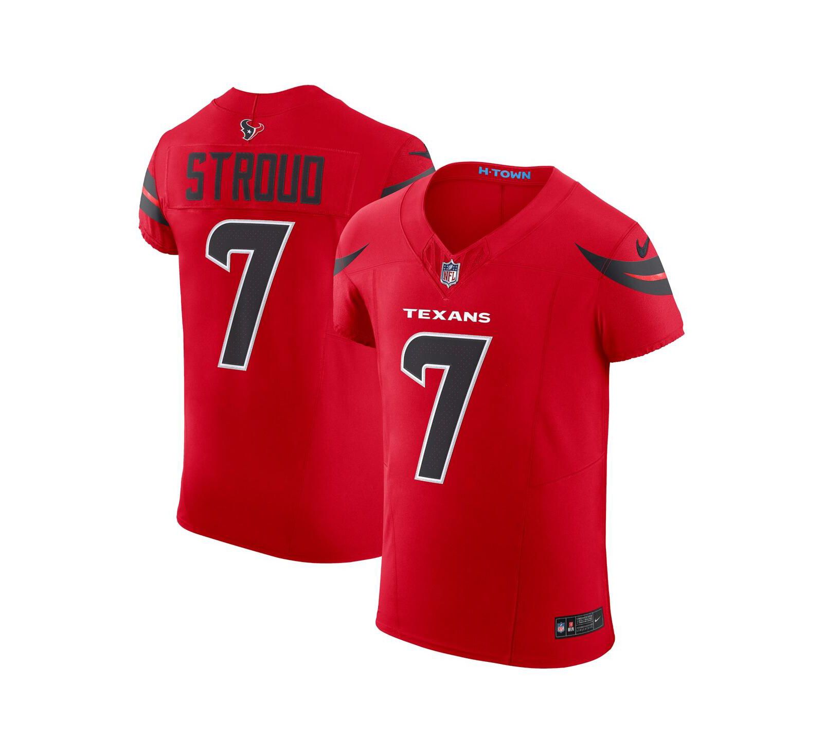 Nike Мужская джерси C.J. Stroud Houston Texans Alternate Vapor F.U.S.E. Elite Red