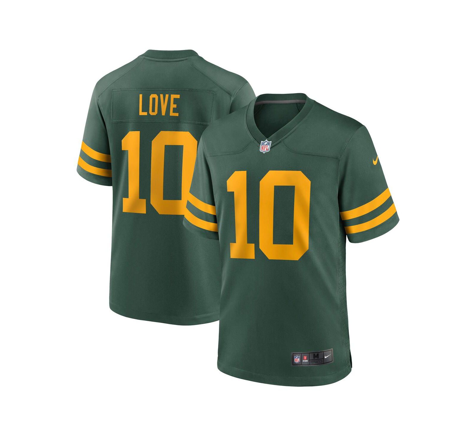 Мужская джерси Nike Green Bay Packers Alternate Game, цвет Love Green