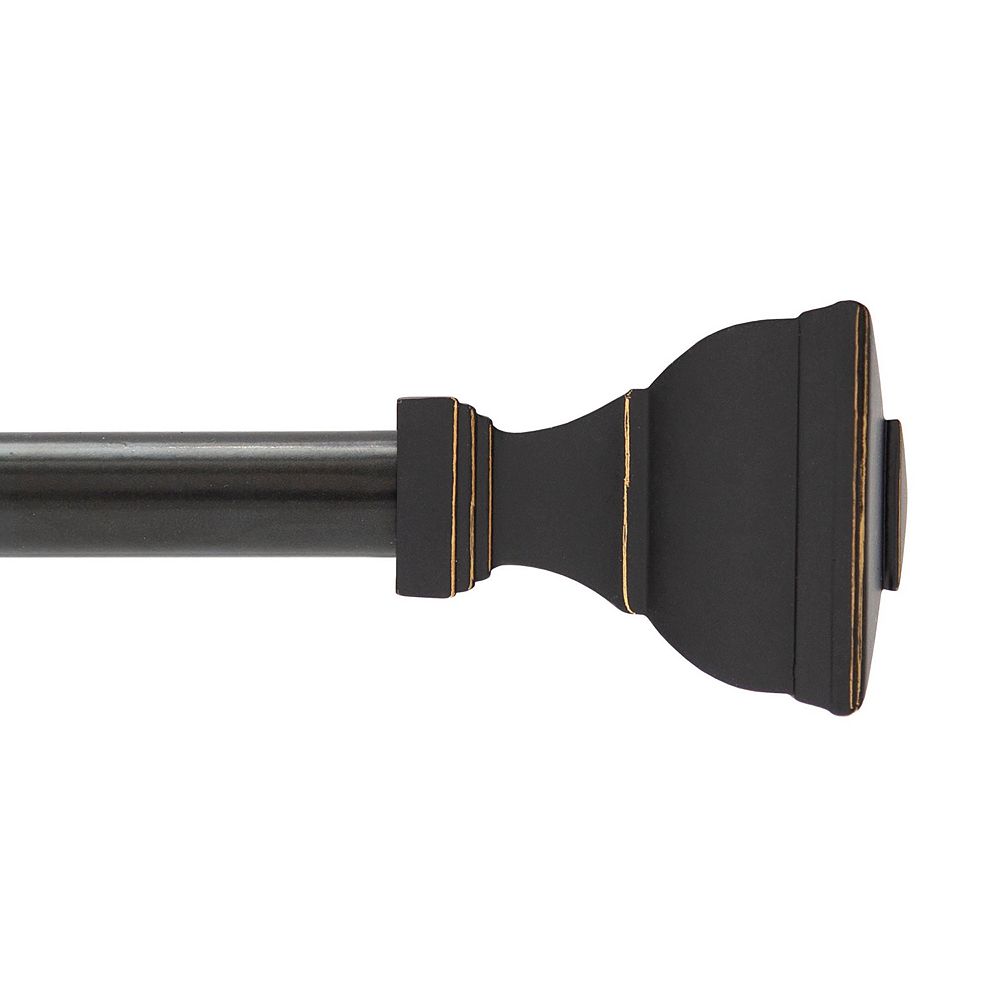 Kenney Mavis 5/8-Inch Decorative Curtain Rod for Stylish Window Treatments