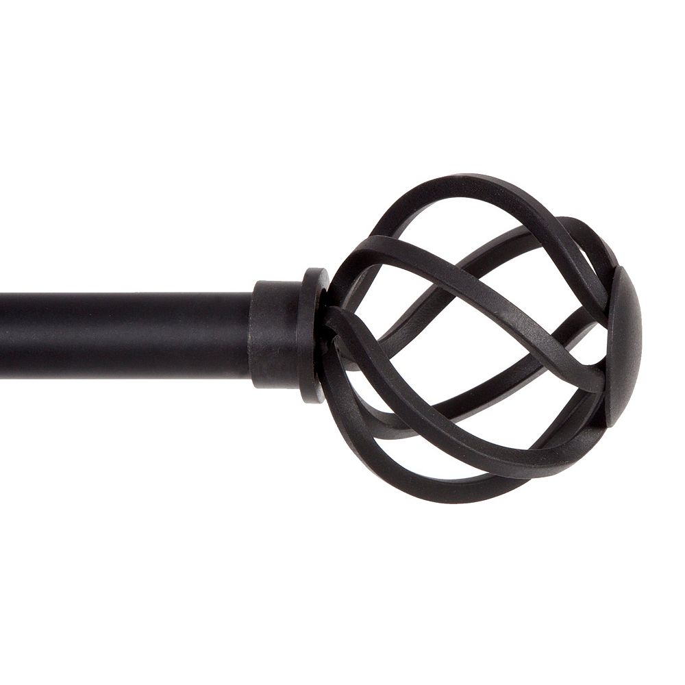 Kenney Cage 5/8 Inch Decorative Curtain Rod - Elegant Window Treatment for Stylish Interiors