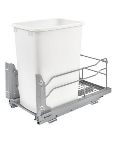 Rev-A-Shelf Выдвижной мусорный контейнер для кухни, 35 qt., с мягким закрыванием, 53WC-1535SCDM-111