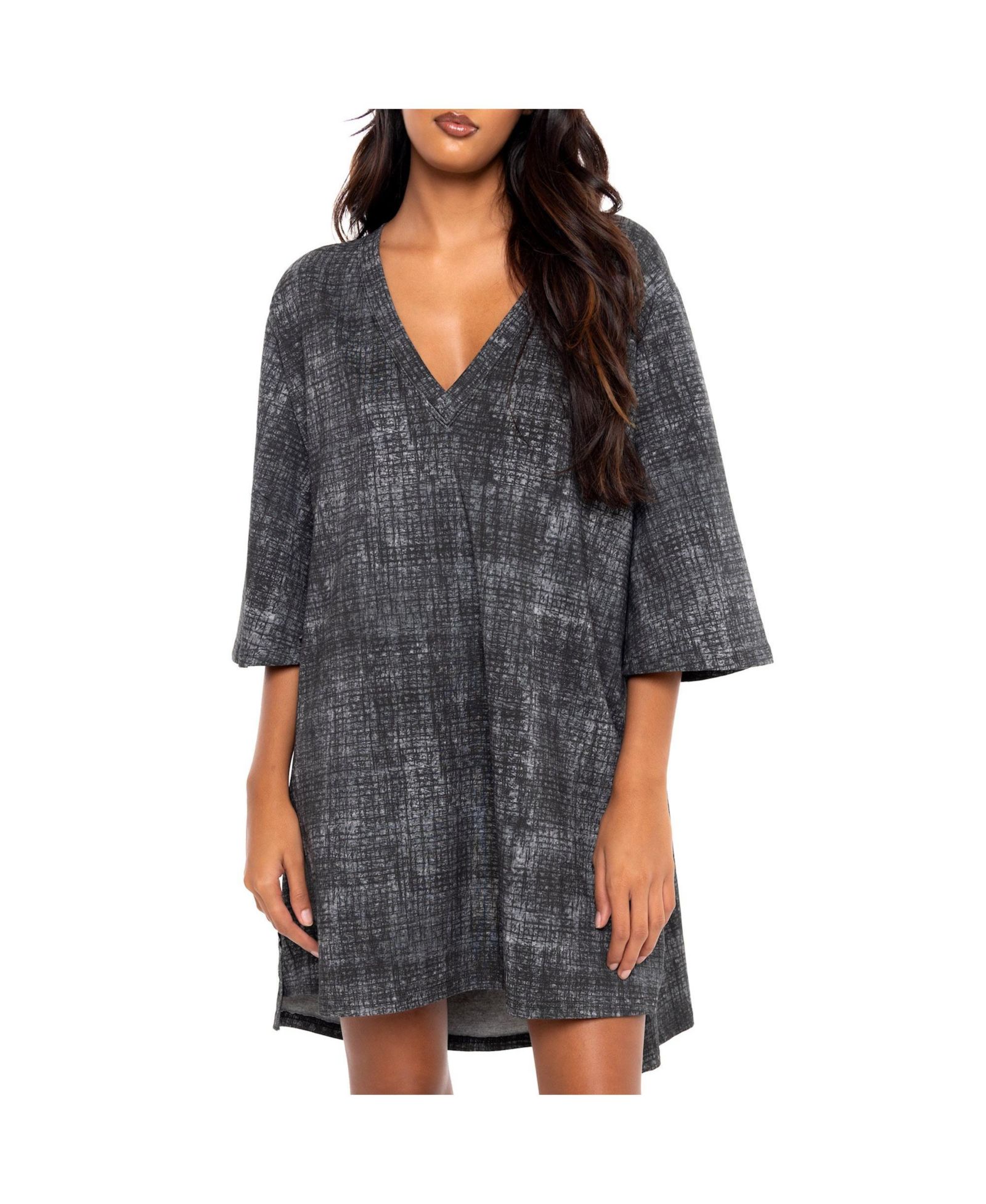 Женское платье oversize с V-образным вырезом Dai Moda