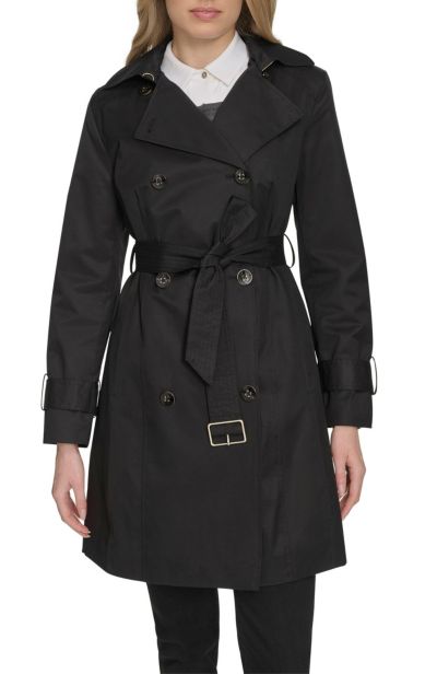 Женский тренч Cole Haan Signature 36 1/2" D/B Trench Coat With Remable Hood