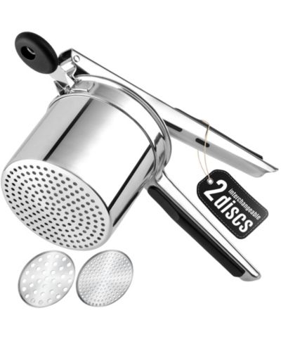Zulay Kitchen Premium Large 15oz Heavy Duty Stainless Steel Potato Ricer