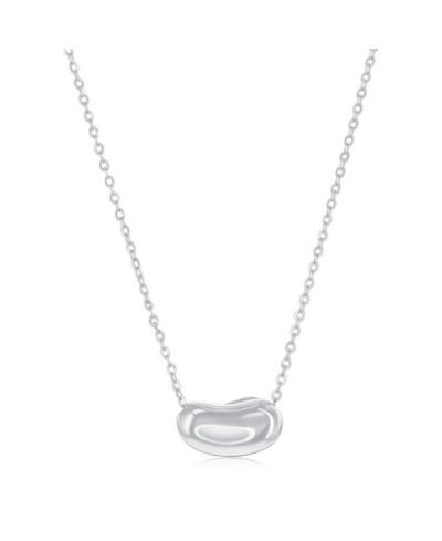 Ожерелье Simona Sterling Silver Bean Shaped Slide Necklace