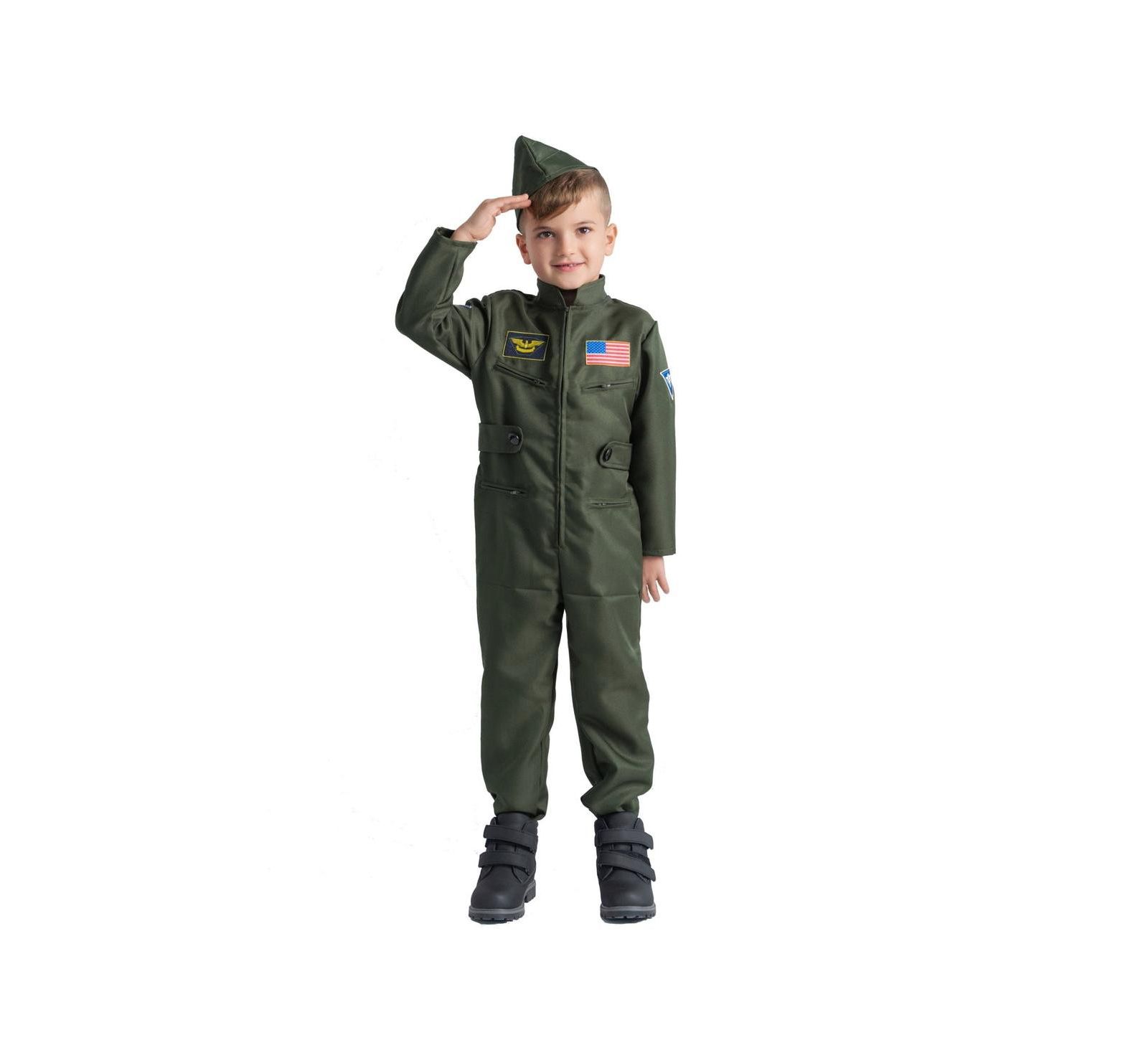 Костюм пилота Fighter Pilot Jumpsuit & Hat для детей