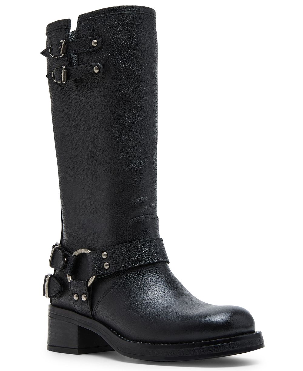 Steve Madden Women's Astor Buckled Moto Boots