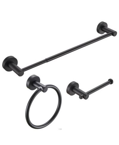 Slickblue Bathroom Hardware Set Towel Bar, Toilet Paper Holder, and Hooks for Modern Bathroom Decor