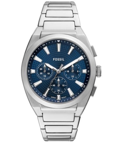 Мужские часы Fossil Everett Chronograph Stainless Steel, 44mm