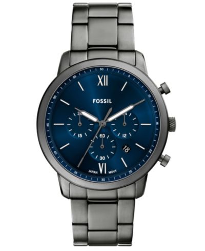 Мужские часы Fossil Neutra Chronograph Smoke Stainless-Steel, 44mm
