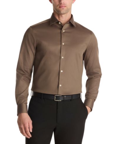 Calvin Klein Men's Performance Wrinkle Free Stretch Shirt, Slim Fit