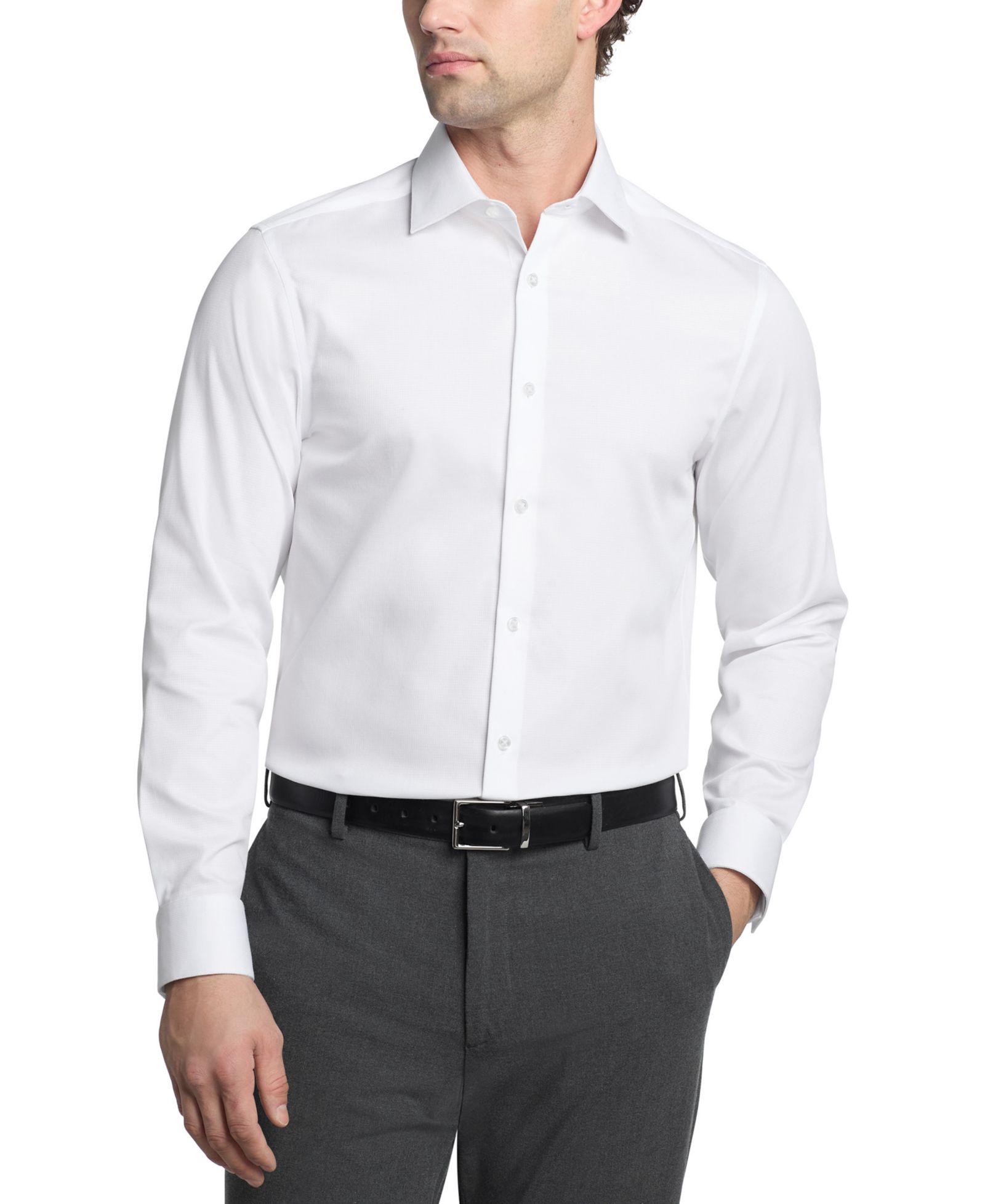 Calvin Klein Men's Performance Wrinkle Free Stretch Shirt, Slim Fit