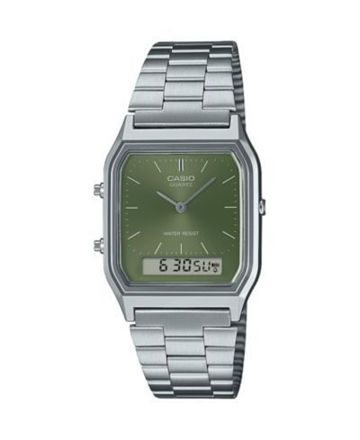 Casio Унисекс часы из стали серебристого цвета, 29.8mm
