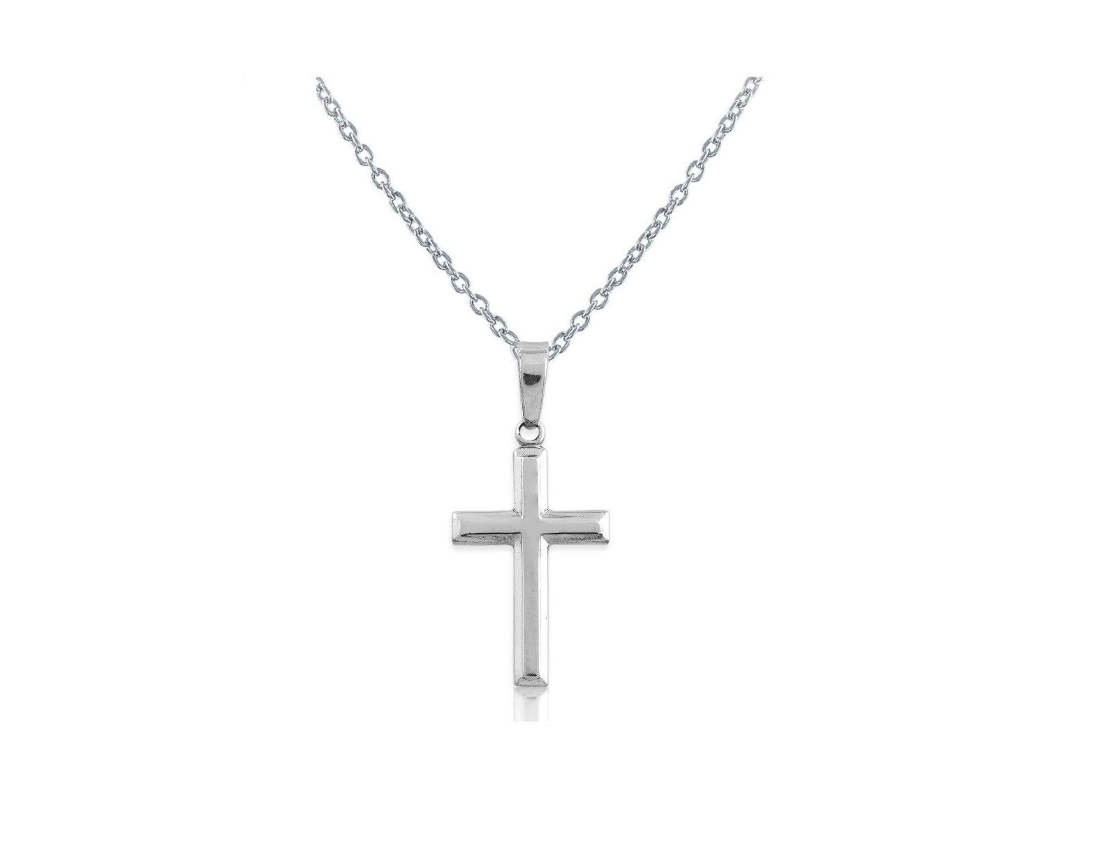 Simona Sterling Silver Small Cross Pendant Necklace