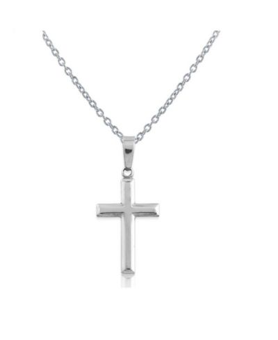 Simona Sterling Silver Small Cross Pendant Necklace