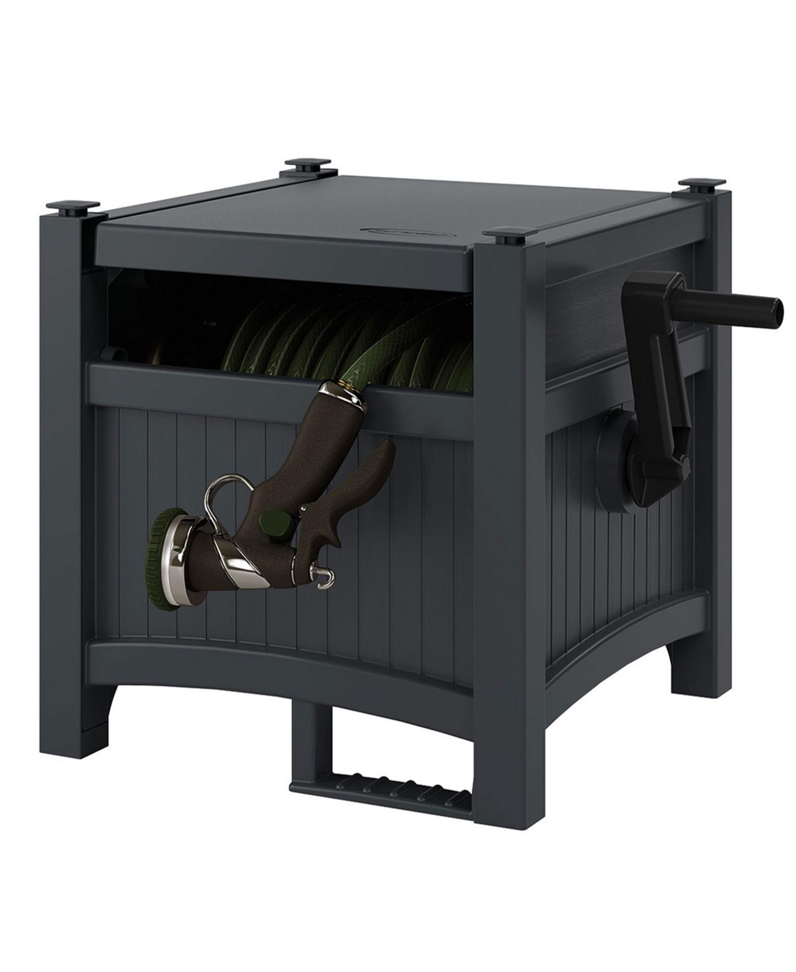 Катушка для шланга Suncast Hideaway 100' Resin Garden, Cyberspace