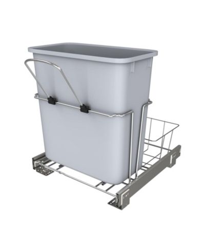 Rev-A-Shelf универсальный контейнер для отходов с задней корзиной, 20 qt., RUKD-1420RB-1
