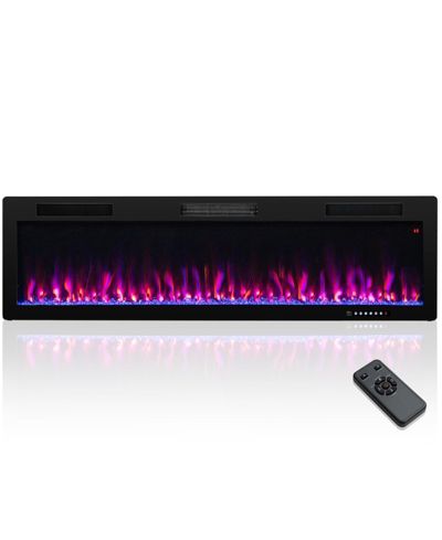 Электрический камин SUGIFT 60 Inches Recessed and Wall Mounted