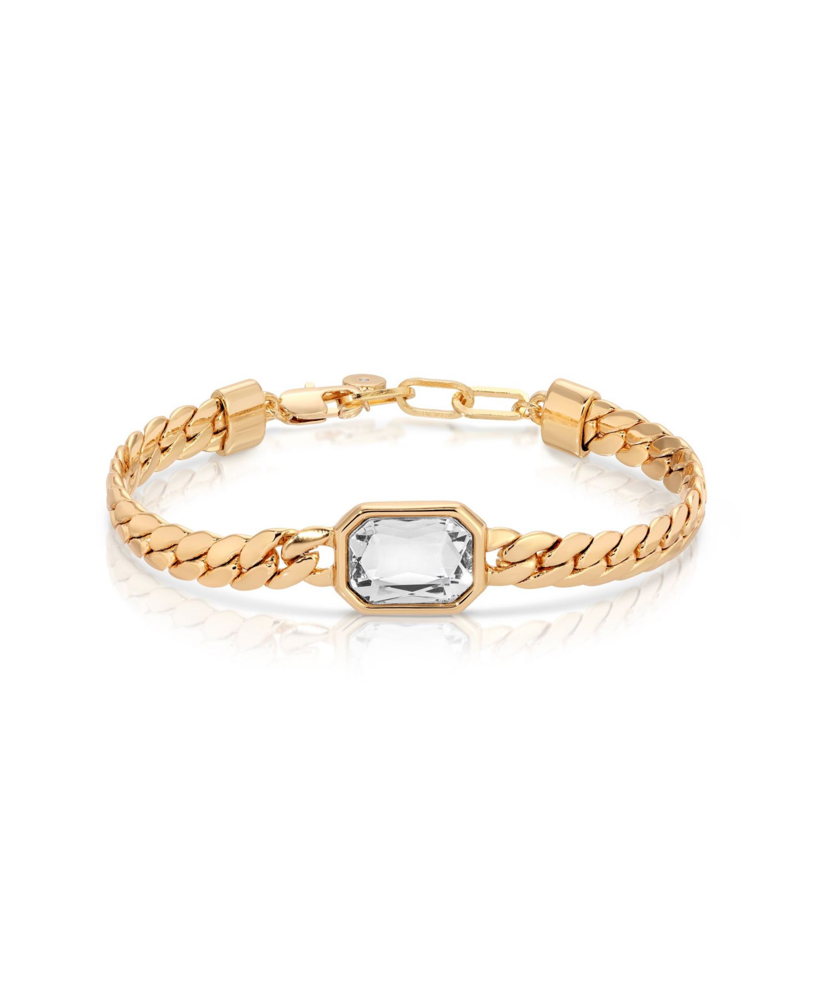 Браслет ETTIKA Deco Crystal Statement Cuban Chain