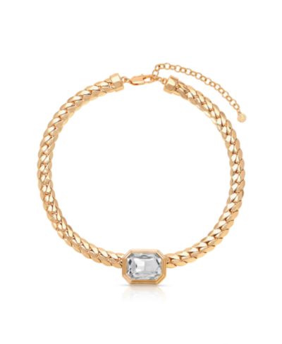 ETTIKA Deco Crystal Statement кубинская цепь-ожерелье