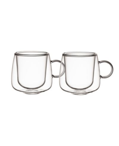 Villeroy & Boch Artesano Hot Cold Beverages Small Insulated Espresso Glass, Set of 2