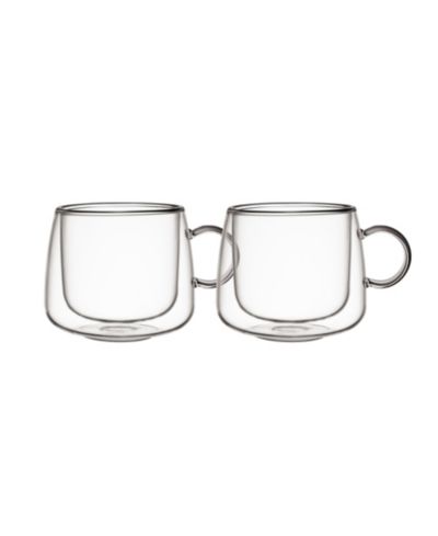Villeroy & Boch Artesano Hot Cold Beverages Large Insulated Coffee Glass, Set of 2