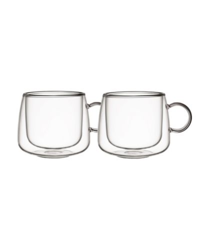 Villeroy & Boch Artesano Hot Cold Beverages Insulated Cappuccino Glass, Set of 2