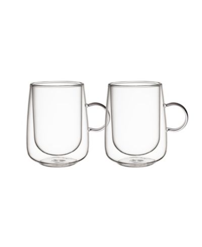 Villeroy & Boch Artesano Hot Cold Beverages Small Insulated Latte Glass, Set of 2