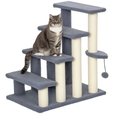 Лесенка для кошек PawHut 4 уровня с когтеточками