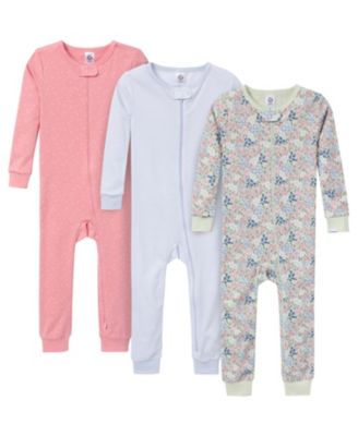 Детские пижамы Gerber Snug Fit Footless, 3-Pack