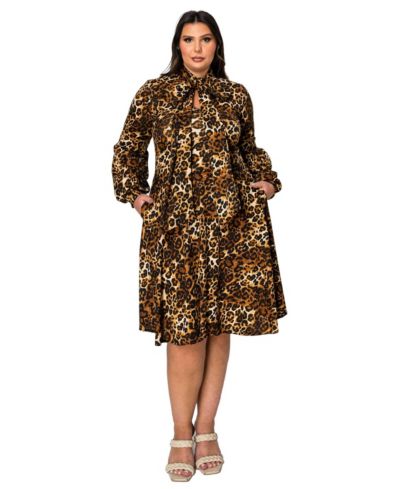 L I V D Plus Size Zayleigh Flare Dress