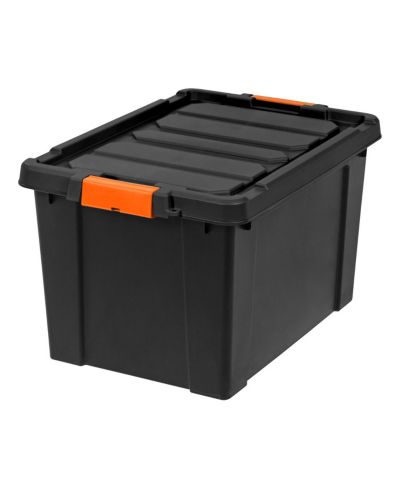 IRIS USA 19 Gal. Plastic Storage Bins with Lids