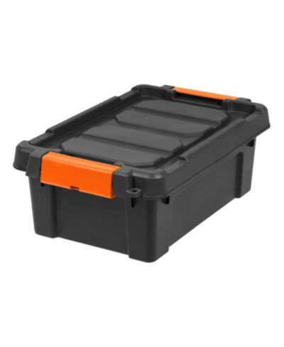 IRIS USA 3 Gal. Plastic Storage Bins with Lids, Latching Totes, Heavy Duty Containers
