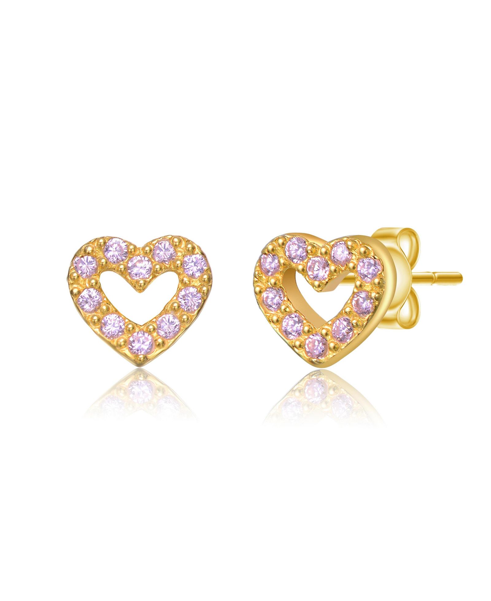 Серьги-гвоздики GiGiGirl Sterling Plated с цветными кубическими циркониями