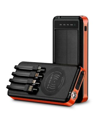 Внешний аккумулятор Alpha Digital Outdoor 10,000mAh с солнечной панелью и беспроводной зарядкой