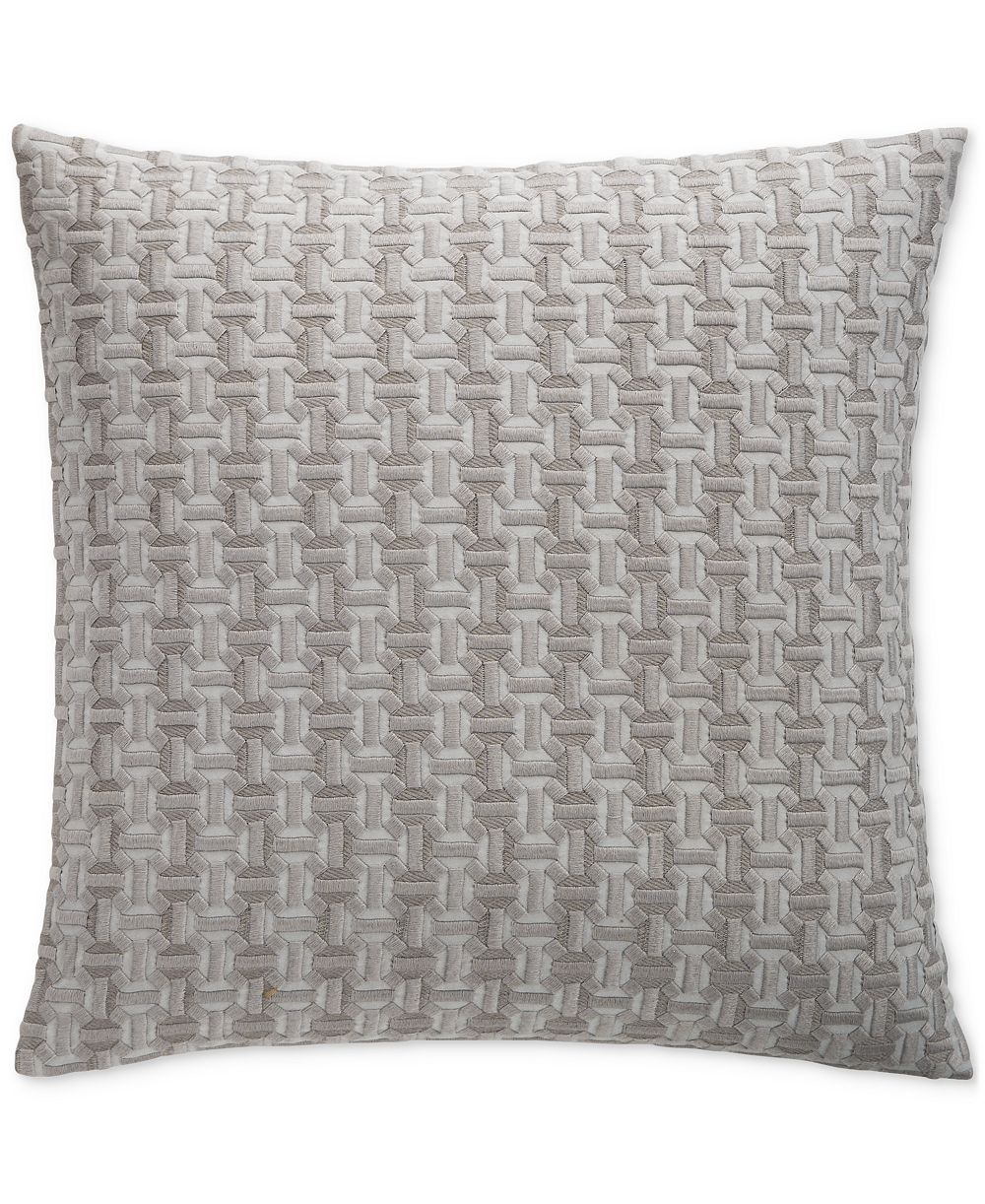 Hotel Collection Tiled Geo Decorative Pillow, 18" x 18", Exclusively at Macy's